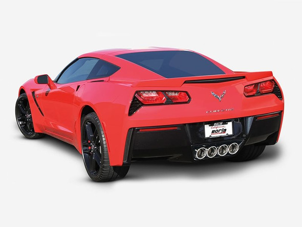 Borla ATAK 2.75" Axle-Back Exhaust System, 4.25" Quad Polished Intercooled Tips, w/AFM :: 2014-2019 C7 Corvette, Grand Sport Auto