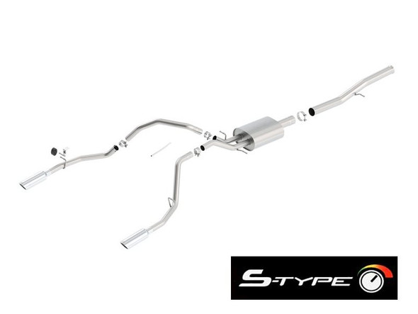 Borla S-Type Cat-Back Single Exhaust 140773 w/ Factory Rear Exit