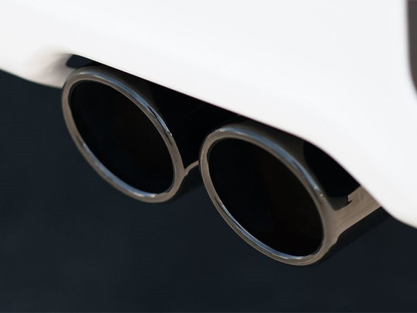 Borla 3" Touring Cat-Back Single Exhaust System w/ Factory Rear Exit, 3.5" Quad Black Chrome Tips :: 2019-2022 Silverado 1500 5.3L