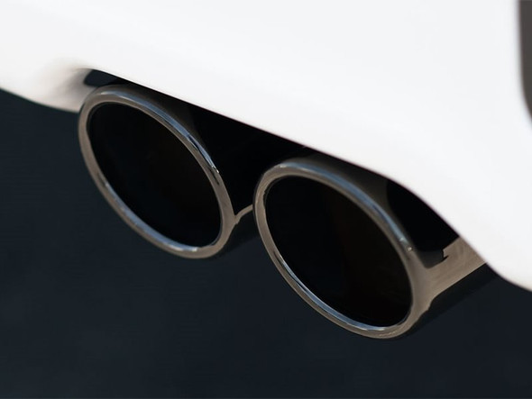 Borla 3" S-Type Cat-Back Single Exhaust System w/ Factory Rear Exit, 3.5" Black Chrome Tips :: 2019-2022 Silverado 1500 5.3L