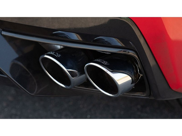 Borla S-Type Cat-Back Exhaust System, 4" Quad Polished Angled Tips, w/ AFM and NPP Valves :: 2020-2025 C8 Corvette