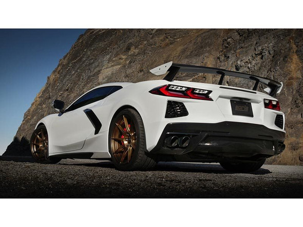 Borla S-Type Cat-Back Exhaust System, 4" Quad Black Chrome Angled Tips, w/ AFM and NPP Valves :: 2020-2025 C8 Corvette