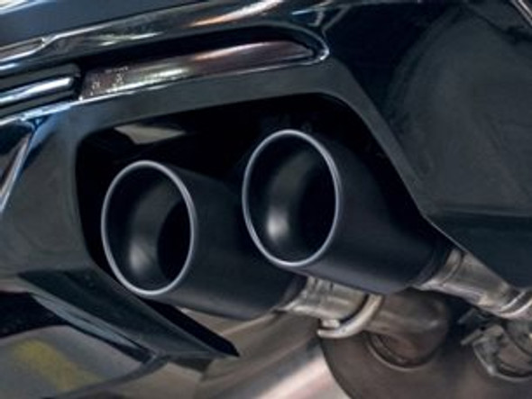 Borla S-Type Axle-Back Exhaust Quad Tip Black W/O NPP:: 2016-2021 Camaro SS, ZL1