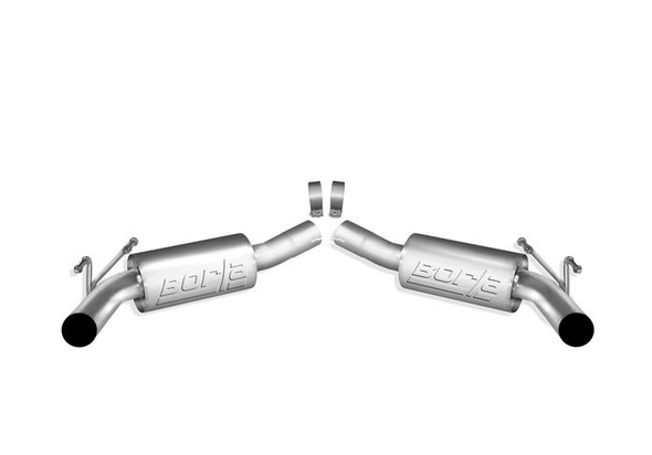 Borla 2.5" S-Type Axle-Back Exhaust System, Reuses Factory Tips :: 2010-2013 Camaro SS w/ Ground Effects Package