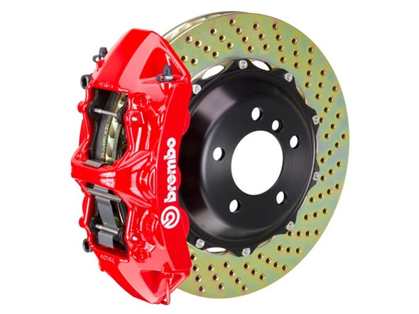 Brembo Front GT System Big Brake Kit, 15" Cross Drilled Rotors :: 2014-2019 C7 Corvette Stingray & Z51