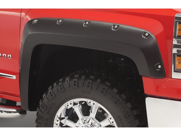 Bushwacker Pocket Style Fender Flares, Front and Rear, Unpainted :: 2019-2022 GMC Sierra 1500