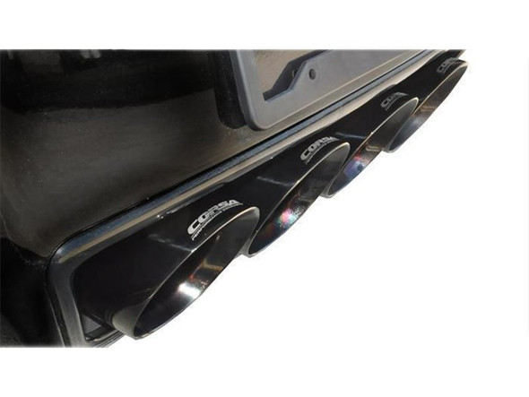 Corsa 2.75" Xtreme Sound Level Valve-Back Exhaust, 4.5" Black Quad Tips :: 2014-2019 C7 Corvette, Grand Sport Auto