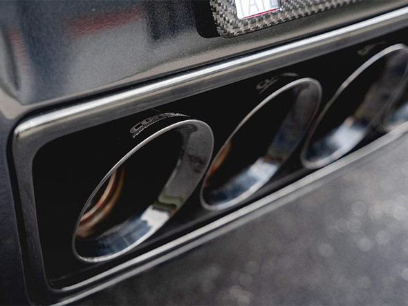 Corsa 2.75" Variable Sound Level Axle-Back Exhaust, 4.5" NPP Quad Black Tips :: 2015-2019 C7 Corvette Z06, ZR1, Grand Sport Manual