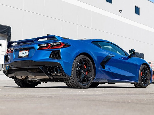 Corsa 3.0" Cat-Back Exhaust, Variable Sound Level, Twin 4.5" Black Tips, AFM Delete :: 2020 C8 Corvette
