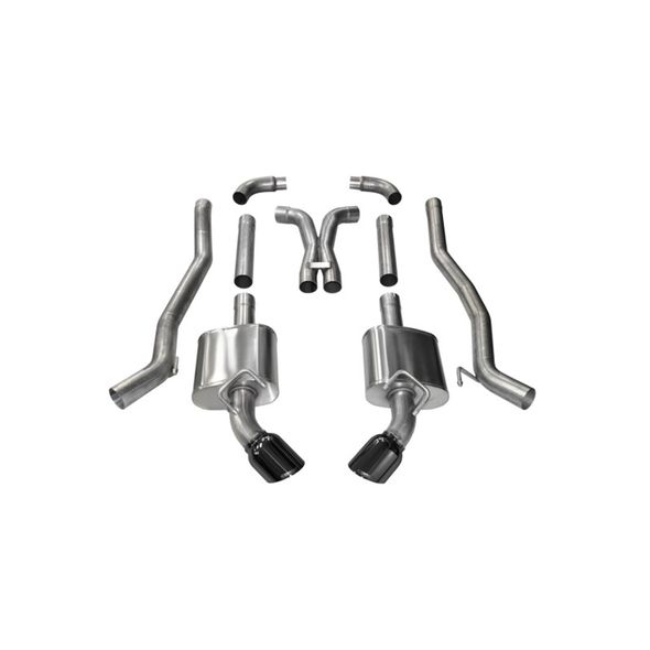 Corsa 3" Xtreme Cat-Back Exhaust w/ Black Tips :: 2010-2015 Camaro SS Manual