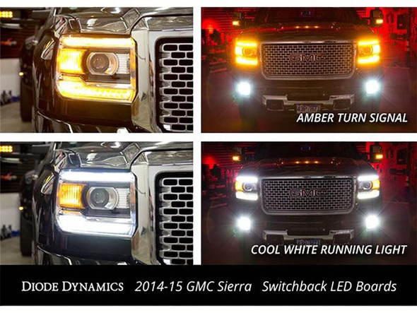 Diode Dynamics Switchback DRL LED Boards :: 2014-2015 GMC Sierra 1500