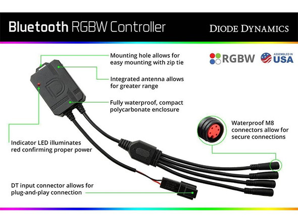 Diode Dynamics Bluetooth RGBW Controller