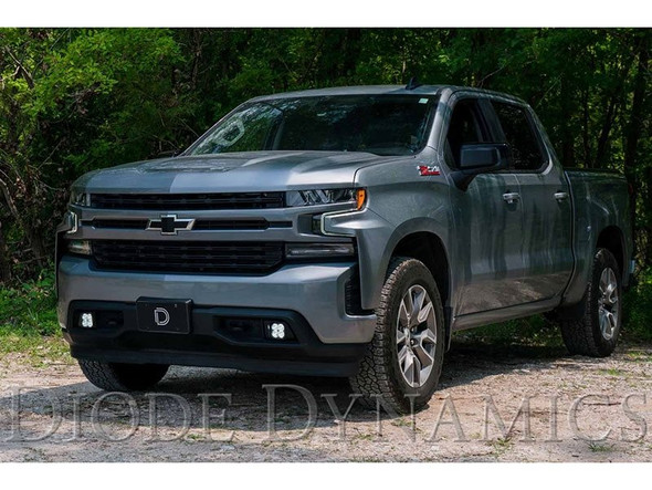 Diode Dynamics SS3 Type SV2 Pro Fog Light Kit, White SAE/DOT Fog :: 2019, 2020, 2021, 2022 Silverado 1500