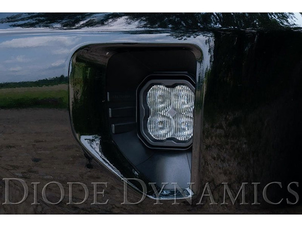 Diode Dynamics SS3 Type SV1 Pro Fog Light Kit, White SAE/DOT Fog :: 2016, 2017, 2018 Silverado 1500, 2019 Silverado 1500 LD