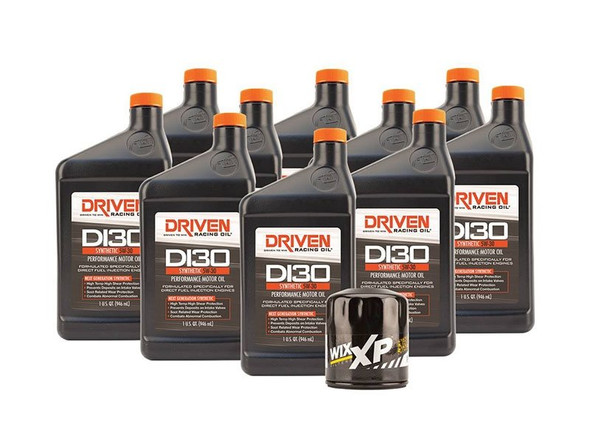 Driven Racing Oil Change Kit w/ 10 Quarts of DI30 5W-30 Synthetic Oil & Wix XP Filter :: 2016-2021 Camaro SS & ZL1