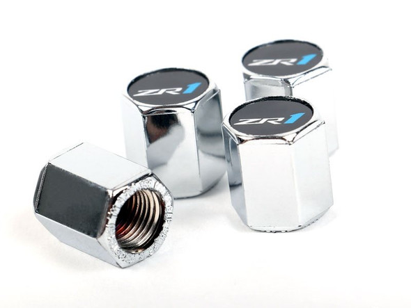 Elite Chrome "ZR1" Valve Stem Caps :: 2019 C7 Corvette ZR1