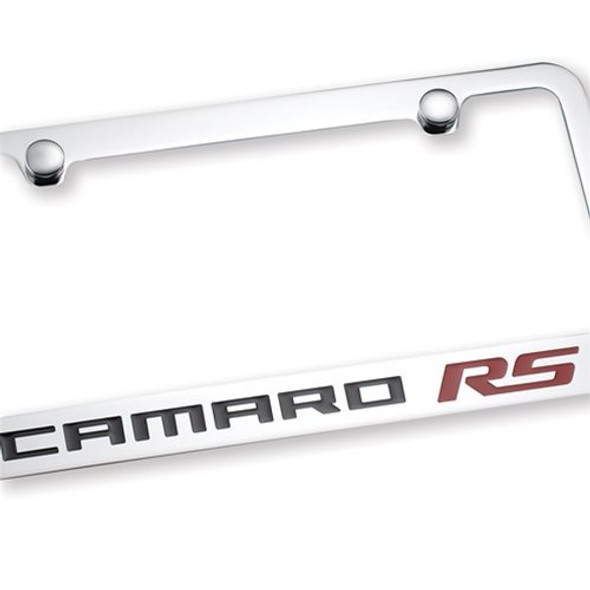 Elite "Camaro RS" License Plate Frame, Chrome :: 2010-2021 Camaro RS