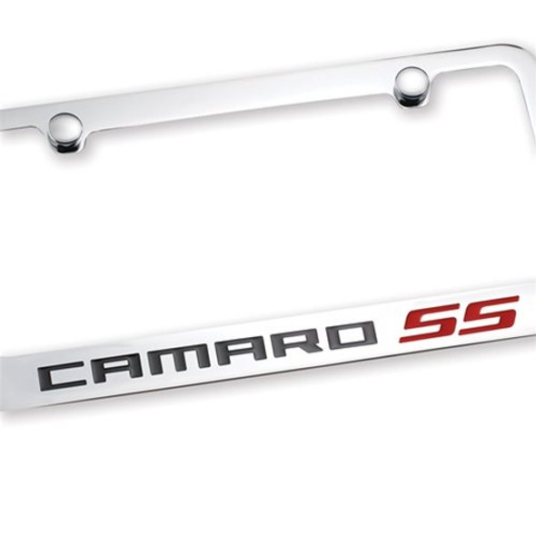 Elite "Camaro SS" License Plate Frame, Chrome :: 2010-2021 Camaro SS