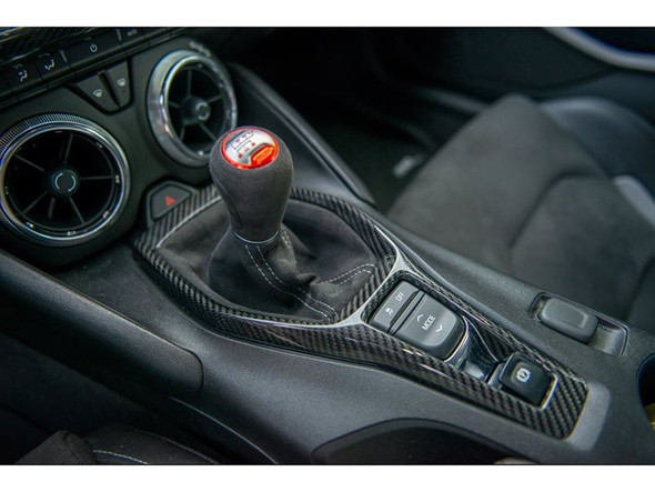 EOS Center Console Gear Shift Cover, Carbon Fiber :: 2016, 2017, 2018, 2019, 2020, 2021, 2022, 2023 Camaro