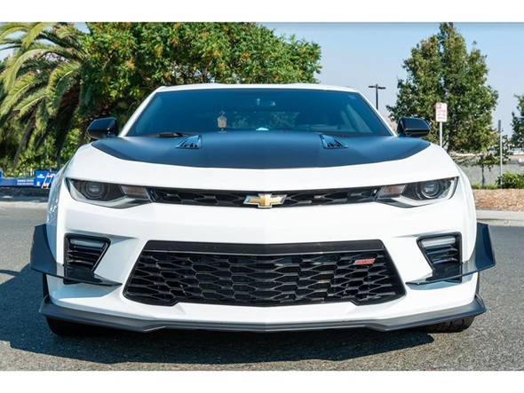 EOS Front Bumper Side Canards, Gloss Black :: 2016, 2017, 2018 Camaro SS