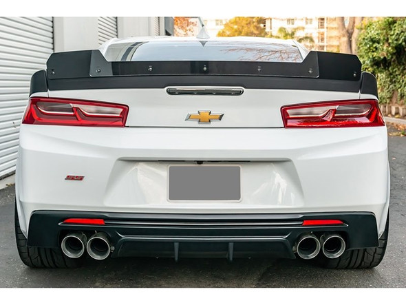 EOS 1LE Style Version 2 Adjustable Wickerbill Rear Spoiler, Unpainted :: 2016, 2017, 2018, 2019, 2020, 2021, 2022, 2023 Camaro Non-ZL1