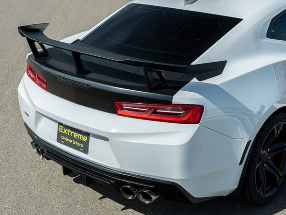 EOS ZL1 1LE Style Rear Spoiler, Painted Glossy Black :: 2019, 2020, 2021, 2022, 2023 Camaro Non-ZL1 w/ Rear Spoiler Camera