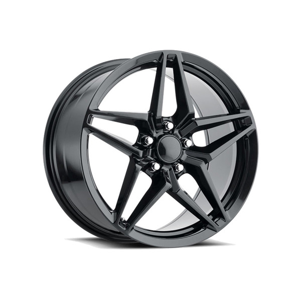 FR 29 C7 ZR1 Replica Wheel Set, Carbon Black, 18x8.5 & 19x10 :: 2014-2019 C7 Corvette Stingray