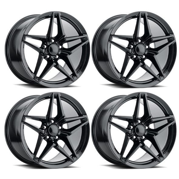 Factory Reproductions FR 29 ZR1 Replica Wheels, Satin Black, 18x8.5 & 19x10 :: 2014-2019 C7 Corvette Stingray