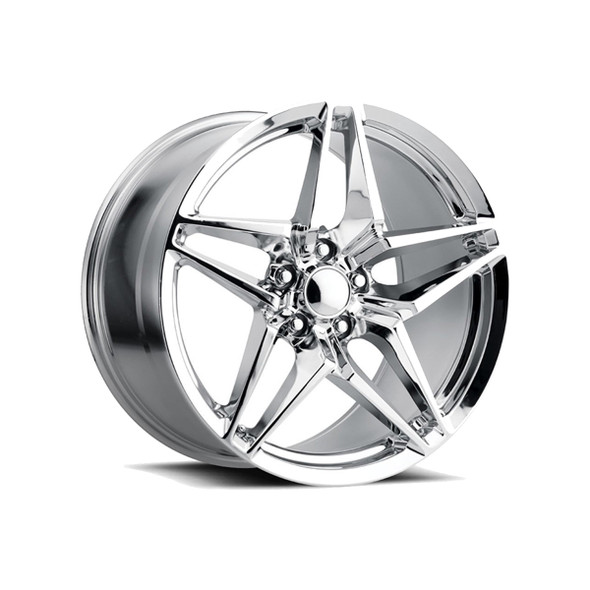 FR 29 C7 ZR1 Replica Rear Wheel, Chrome, 19x10 :: 2014-2019 C7 Corvette Stingray