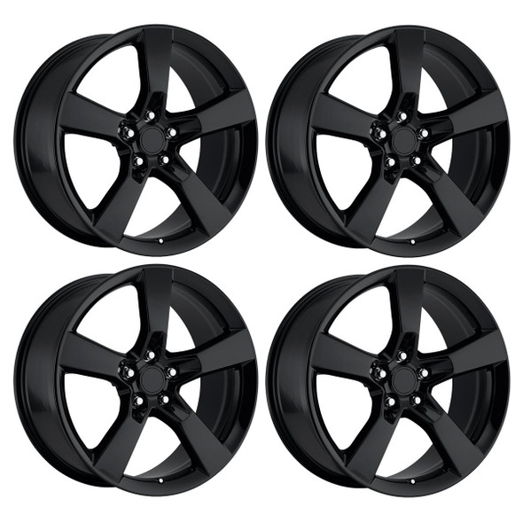 FR 30 SS Replica Wheel Set, Gloss Black, 20x8 & 20x9 :: 2010-2013 Camaro