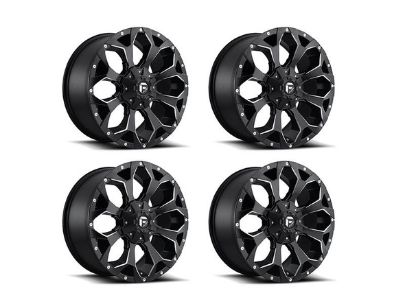 Fuel Off-Road Silverado 1500 D546 Assault Wheel Set, 22x9.5" +20mm, Matte Black Milled