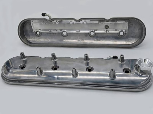 Granatelli Standard Valve Covers With Integral Angled Coil Mounts, Polished Finish :: 2010-2015 Camaro SS, ZL1, Z28