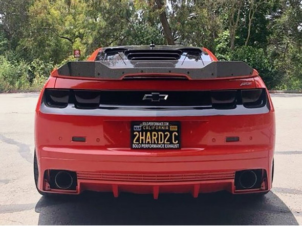 GLASSSKINZ 5th Gen TEKNO1 Rear Window Louver/Valance :: 2010-2015 Camaro