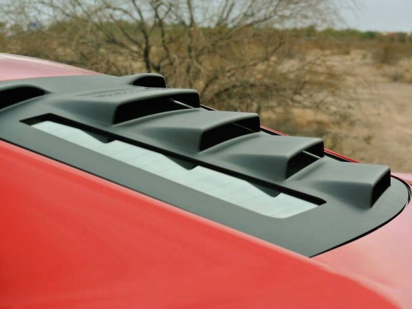 GLASSSKINZ 5th Gen TEKNO1 Rear Window Louver/Valance :: 2010-2015 Camaro