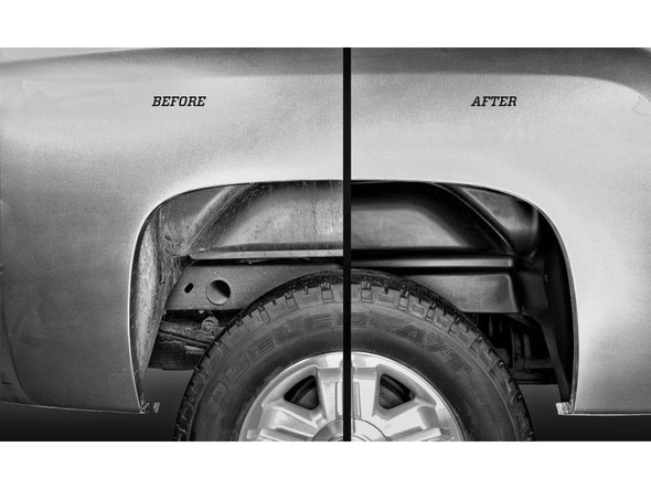 Husky Liners Rear Wheel Well Guards :: 2014-2018 GMC Sierra 1500 Crew Cab, Double Cab