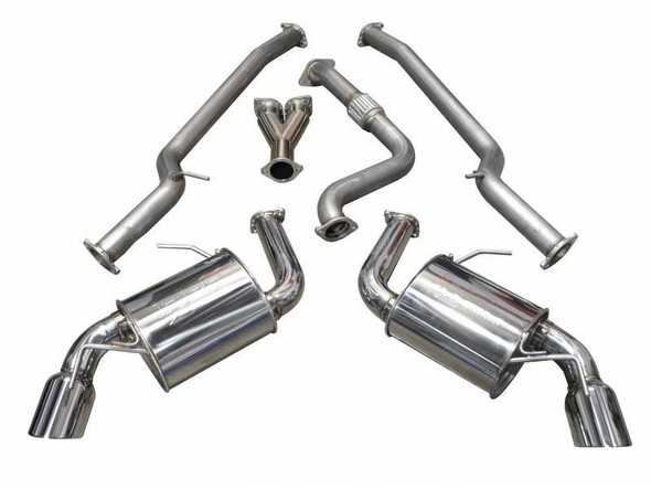 Injen Performance Cat-Back Exhaust System, Dual 4.5" Polished Tips :: 2016-2021 Camaro I4 2.0L Turbo