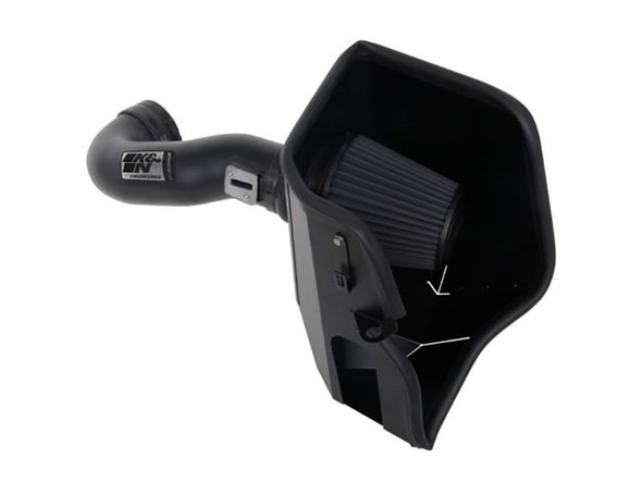 K&N Blackhawk Performance Air Intake System, Dry Filter :: 2019, 2020, 2021, 2022, 2023 Silverado 1500 & GMC Sierra 1500 5.3L, 6.2L V8