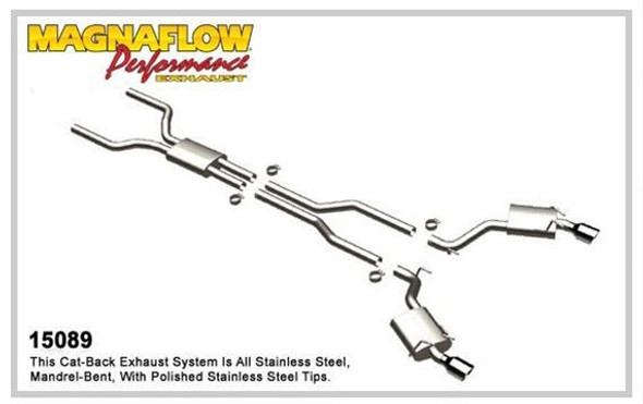 2010 2011 2012 2013 Camaro SS + Convertible Magnaflow Street Series 2.5" Stainless Steel Cat-Back Exhaust #1508