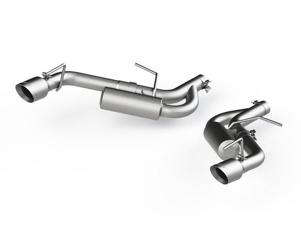 MBRP Installer Series 2.5" Axle-Back Exhaust System w/ 4" Dual Tips, Aluminized Steel :: 2016-2021 Camaro V6, 2.0T Non-NPP