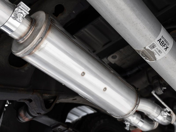 MBRP 3" Cat-Back, 2.5" Dual Split Rear, 4" Quad Carbon Fiber Tips :: 2019-2022 Silverado 1500 & GMC Sierra 1500 6.2L