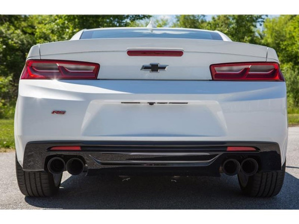 Mishimoto 3" Race Axle-Back Exhaust System, 4" Quad Black Tips :: 2016-2021 Camaro 2.0T