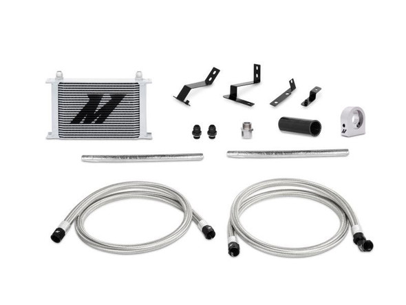 Mishimoto Engine Oil Cooler Kit, Silver w/Non-Thermostatic Plate :: 2016-2021 Camaro 2.0T