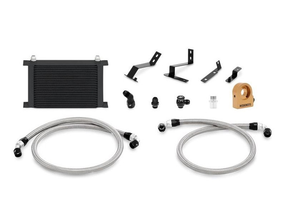 Mishimoto Engine Oil Cooler Kit, Black w/Thermostatic Plate :: 2016-2021 Camaro SS