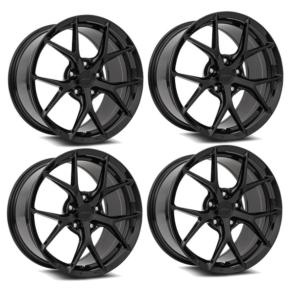 MRR FS06 Wheel Set, Gloss Black, 19x8.5 & 20x11 :: 2020-2025 C8 Corvette