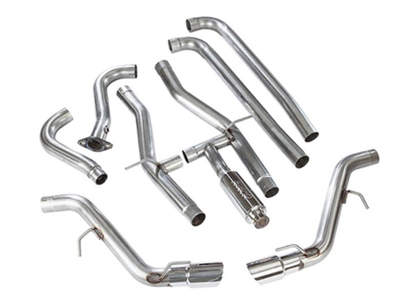 MRT 3" Version 3 Cat-Back Exhaust System, 4" Dual Polished Tips :: 2016, 2017, 2018, 2019, 2020, 2021, 2022, 2023 Camaro SS