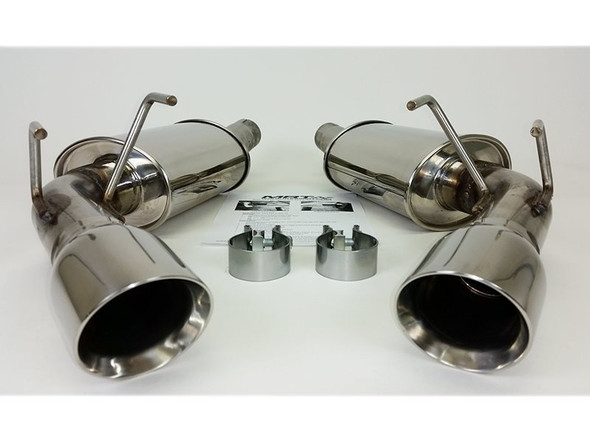 MRT 2.5" Version 2 Axle-Back Exhaust System w/ 3.5" Dual Polished Tips :: 2010, 2011, 2012, 2013, 2014, 2015 Camaro V6 3.6L