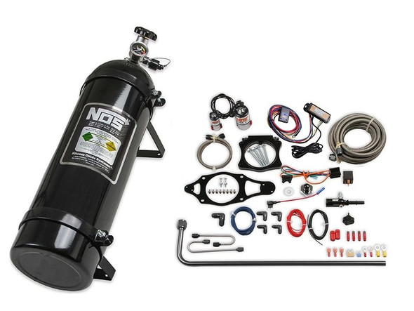 NOS Wet Nitrous Plate System w/Progressive Controller, 15LB Black Bottle :: 2014-2019 C7 Corvette