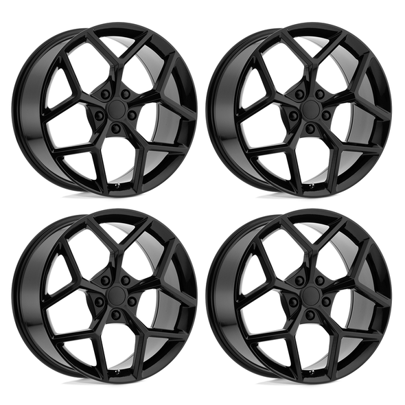 PR126 Z28 Replica Wheel Set, Gloss Black, 20x10 & 20x11 +35/+43 :: 2010-2015 Camaro