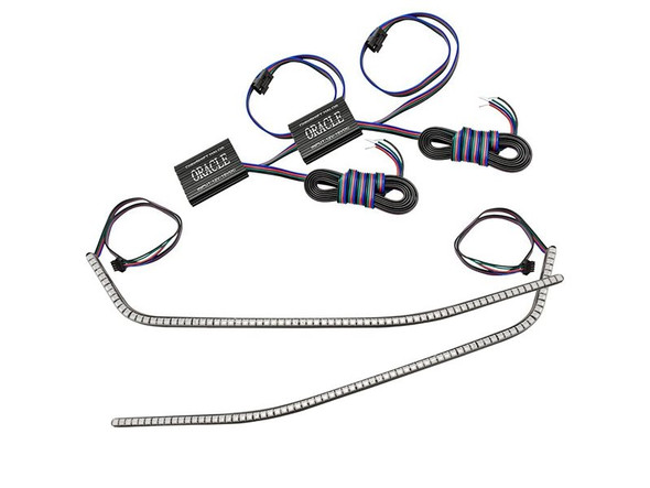 Oracle Camaro ColorSHIFT Surface Mount Headlight DRL Modules w/ Controller :: 2016-2021 Camaro