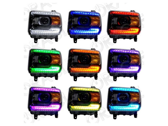 Oracle ColorSHIFT Headlight DRL Upgrade Kit :: 2014-2015 GMC Sierra 1500 w/ Daytime Running Lights